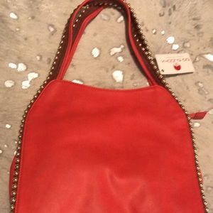 NWT: Coral Gold Studded Big Buddha Purse